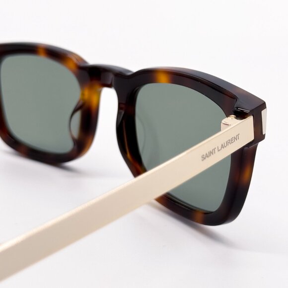 NEW SAINT LAURENT SL 581 002 HAVANA GREEN MEN SUNGLASSES SAINT LAURENT SL581 002 - Picture 8 of 11